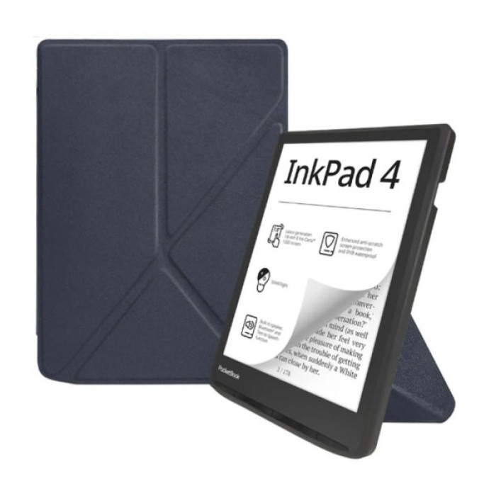 Чохол до електронної книги BeCover Ultra Slim Origami PocketBook 743G InkPad 4/InkPad Color 2/InkPad Color 3 (7.8") Deep Blue (713083)