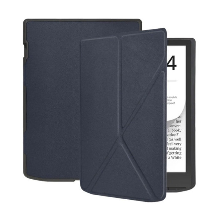 Чохол до електронної книги BeCover Ultra Slim Origami PocketBook 743G InkPad 4/InkPad Color 2/InkPad Color 3 (7.8") Deep Blue (713083)