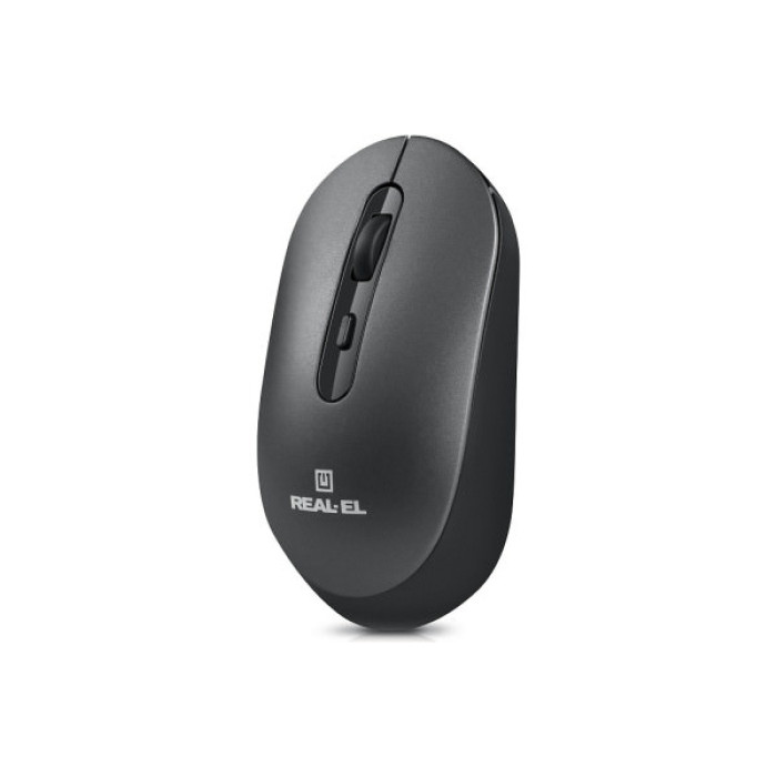 Мишка REAL-EL RM-470W Wireless/Bluetooth Dark Gray (EL123200049)