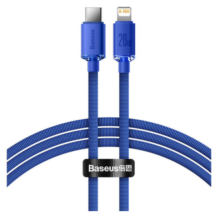 Дата кабель USB-C to Lightning 1.2m 20W blue Baseus (CAJY000203)