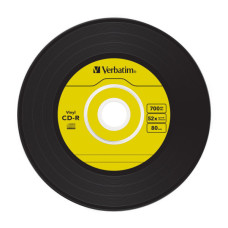 Диск CD Verbatim CD-R 700Mb 52x Slim case Vinyl AZO (43426)