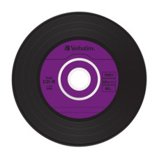 Диск CD Verbatim CD-R 700Mb 52x Slim case Vinyl AZO (43426)