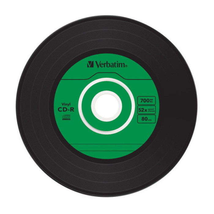 Диск CD Verbatim CD-R 700Mb 52x Slim case Vinyl AZO (43426)