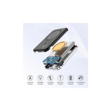 Батарея універсальна Choetech Magnetic Wireless 5000mAh 10W, USB-A,USB-C In/Out (B655 / 6932112104779)
