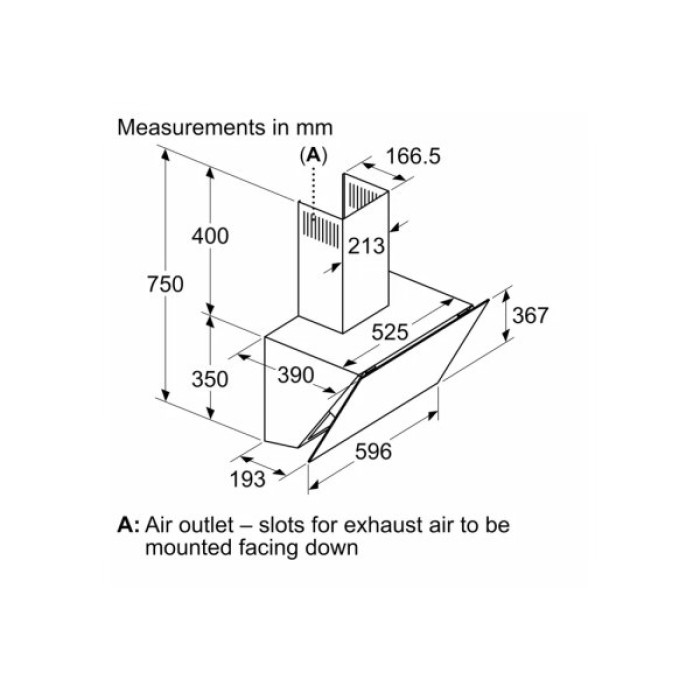 Витяжка кухонна Bosch DWK66PJ60T
