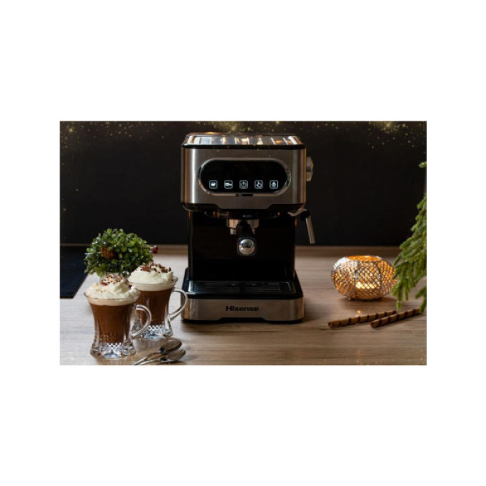 Ріжкова кавоварка еспресо Hisense HESCM15DBK