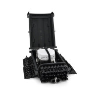 Муфта оптична Merlion 2 вводи, до 4-х касет, до 96 зварок, матеріал ABS (ML-OP-F205)