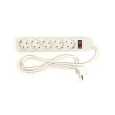 Мережевий фільтр живлення PowerPlant 1.8 м, 5 розетoк, евростандарт (JY-1056/1.8) (PPSA10M18S5)