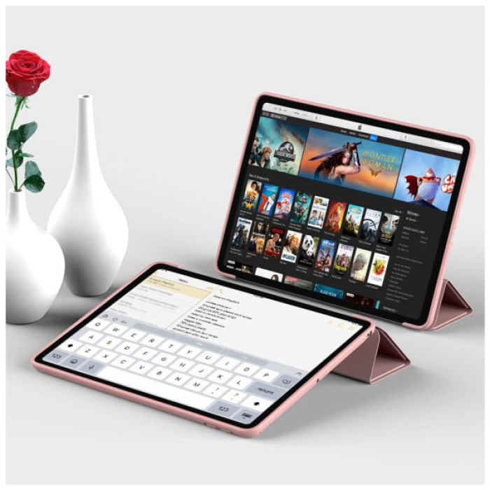 Чохол до планшета BeCover Tri Fold Soft TPU Silicone Apple iPad Air 11" M4 2026 Pink (715240)