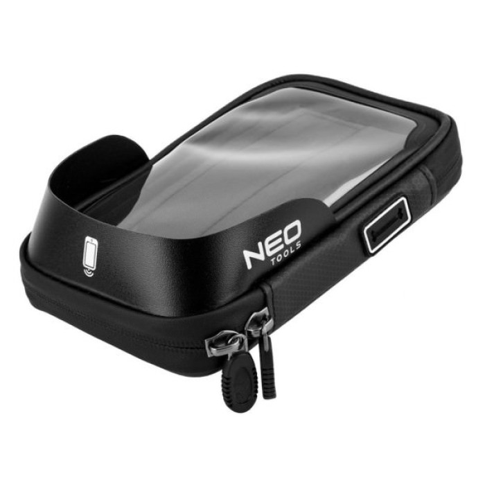 Велосумка на кермо Neo Tools з тримачем для смартфона до 6" Black (91-001)