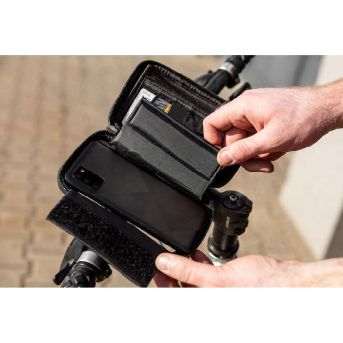 Велосумка на кермо Neo Tools з тримачем для смартфона до 6" Black (91-001)