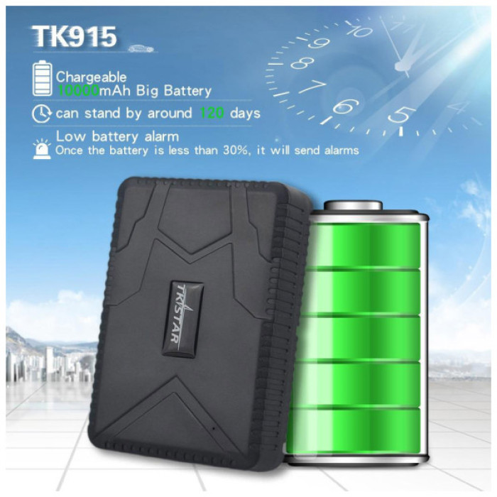 GPS трекер Voltronic TK-STAR TK-915 з магнітом 5 кг і акб 10000Ah на 120 діб Q50 (TK-915)