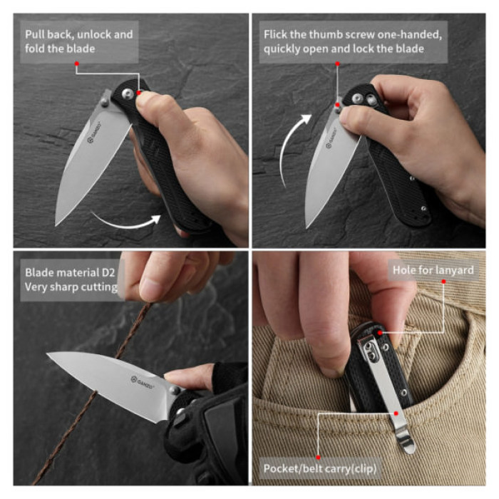 Ніж Ganzo G771-BK