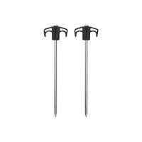 Комплект кілочків Naturehike NH21YW133 25 см чорні 2 шт (6927595782675)