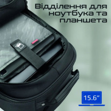 Рюкзак для ноутбука Promate 15.6" Compact-TR black (compact-tr.black)