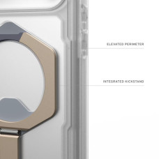 Чохол до мобільного телефона UAG Plasma XTE MagSafe iPhone 17 Pro Max Clear/Titanium (114528114G36)