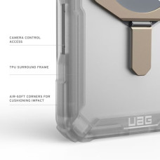 Чохол до мобільного телефона UAG Plasma XTE MagSafe iPhone 17 Pro Max Clear/Titanium (114528114G36)