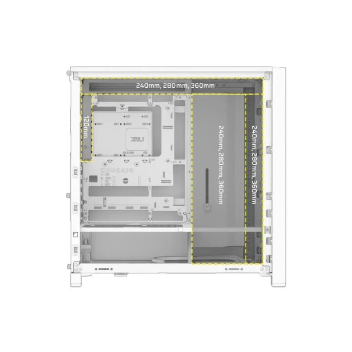 Корпус для ПК Corsair FRAME 4000D RS ARGB White (CC-9011297-WW)