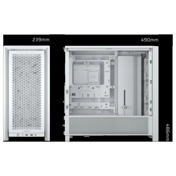 Корпус для ПК Corsair FRAME 4000D RS ARGB White (CC-9011297-WW)