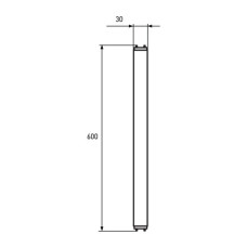 Лампочка Eurolamp LED-T8-9W/4000(скло)