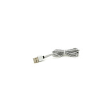 Дата кабель USB 2.0 to Lightning 2.0m 2A magnetic nylon silver Pipo (18169)