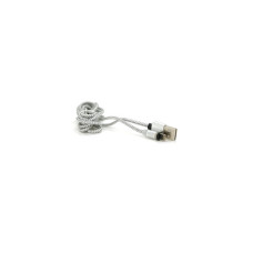 Дата кабель USB 2.0 to Lightning 2.0m 2A magnetic nylon silver Pipo (18169)