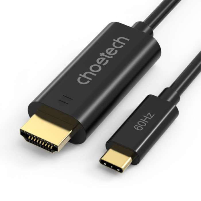 Кабель мультимедійний USB-C to HDMI M 1.8m black Choetech (CH0019-BK-V3)