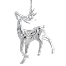 Прикраса декоративна Chomik Прикраса-підвіска пластикова "Олень, сніжинка, снігови (5900779895874_2)