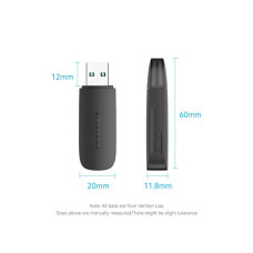 Зчитувач флеш-карт Vention USB 3.0 to SD+TF Black Dual Drive Letter (CLGB0)