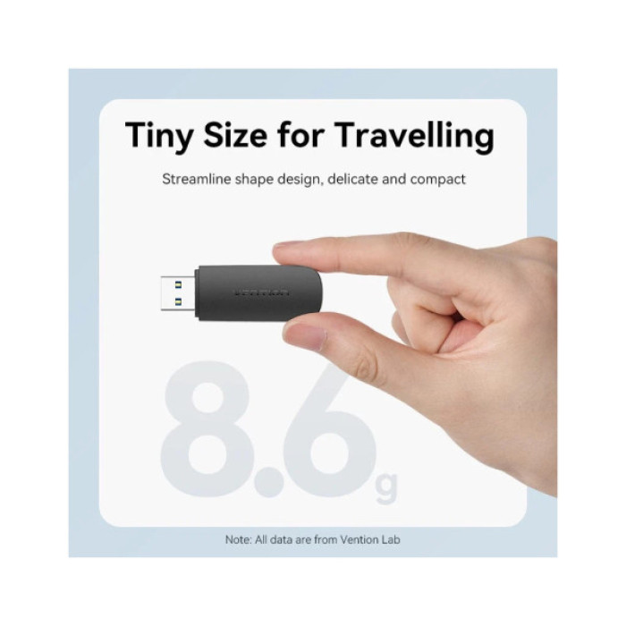 Зчитувач флеш-карт Vention USB 3.0 to SD+TF Black Dual Drive Letter (CLGB0)