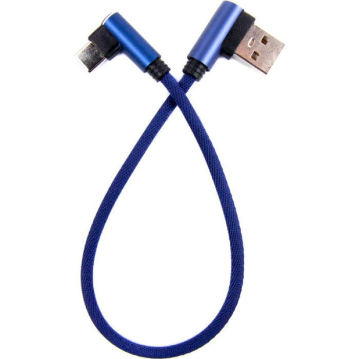 Дата кабель USB 2.0 AM to USB-C 0.25m blue Dengos (NTK-TC-UG-SHRT-SET-BLUE)