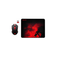 Мишка Defender M601WL-BA Wireless + mouse pad Black/Red (78227)