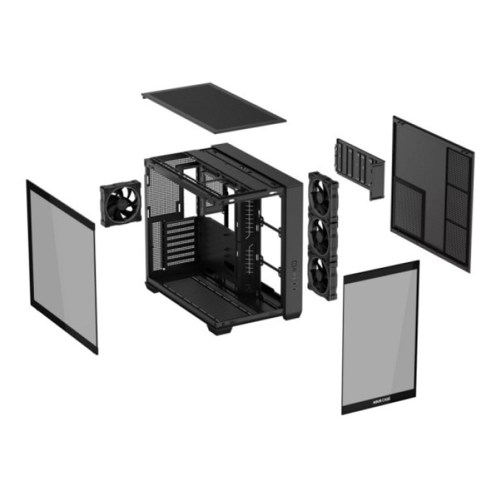 Корпус для ПК ASUS A32 Plus Black Tempered Glass (90DC00S0-B19000)