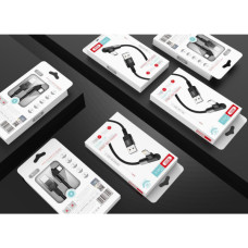 Дата кабель USB 2.0 AM to Lightning 1.0m 2.4A 90° corner white XO (NB152-L-1-WH)