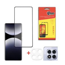 Скло захисне Dengos Xiaomi Redmi Note 14 Pro 5G + camera protection Black (DG-TGSCP-12)