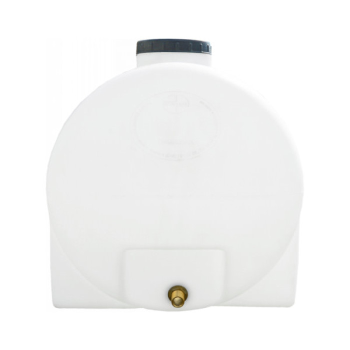 Ємність для води Пласт Бак горизонтальна харчова 100 л біла (1672)