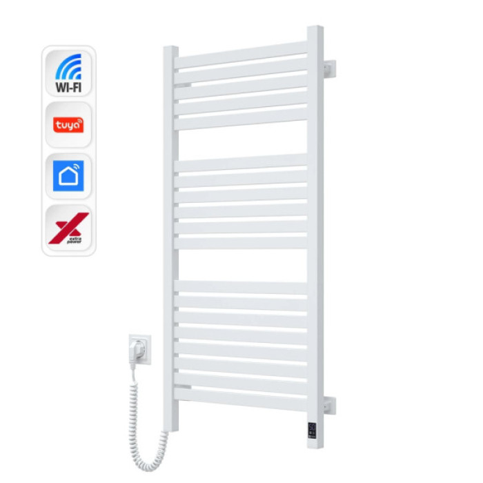 Сушарка для рушників Navin Авангард Х, 1000х480х71мм, Wi-Fi, лівобічна,, білий (12-172155-4810)