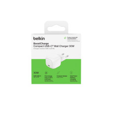 Зарядний пристрій Belkin USB-C PD30W PPS white (WCA008KQWH)