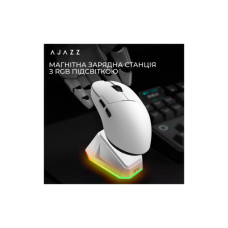 Мишка Ajazz AJ159PRO Wireless/Bluetooth/USB Charging Dock White (AJ159-PRO-W)