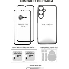 Чохол до мобільного телефона Dengos Oppo Reno 13F 4G Case Carbon + 2 Glass (Purple) (DG-CTG2P-23)