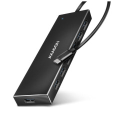 Концентратор AXAGON USB-C to 7xUSB 3.0 black (HUE-F7C)