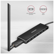 Концентратор AXAGON USB-C to 7xUSB 3.0 black (HUE-F7C)