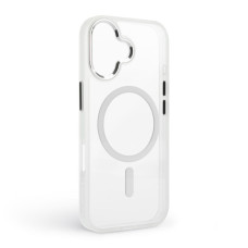 Чохол до мобільного телефона Armorstandart Unit MagCase Apple iPhone 17 Clear Silver + Orange Button Set (ARM90581)