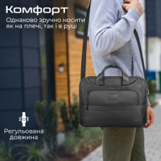 Сумка для ноутбука Promate 15.6" Paramount-MB Black (paramount-mb)