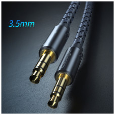 Кабель мультимедійний 3.5mm M to 3.5mm M 1.2m gray Essager (EYP35-DY0G)
