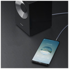 Кабель мультимедійний 3.5mm M to 3.5mm M 1.2m gray Essager (EYP35-DY0G)