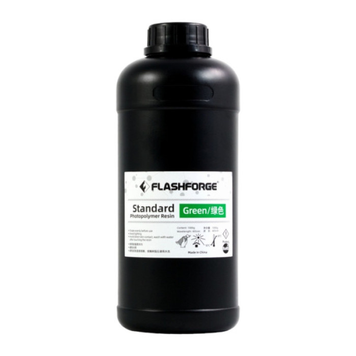 Фотополімерна смола Flashforge Resin Standart UV/LCD Green 1kg (20002085001)