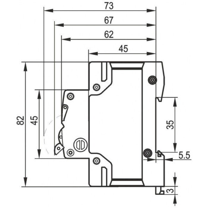 Вимикач навантаження Videx 3п 63А VF-RS-VN363 RESIST