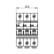 Вимикач навантаження Videx 3п 63А VF-RS-VN363 RESIST