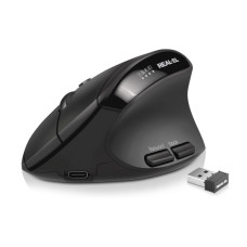 Мишка REAL-EL RM-490W Wireless/Bluetooth Black (EL123200058)